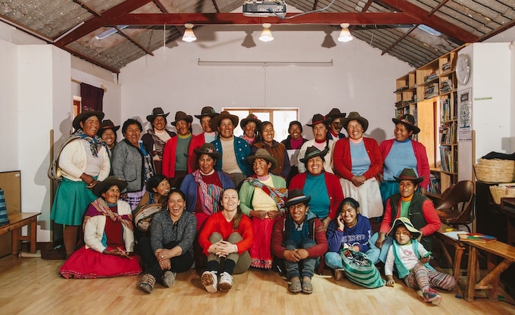 Lacorine supports the Peru charity Amantani