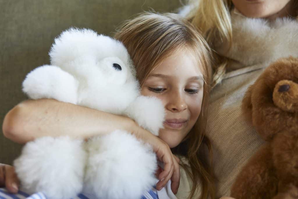 Classic White Alpaca Fur Teddies